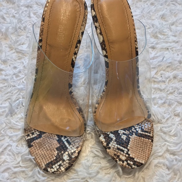 Fashion Nova Shoes - The glass edge snake high heel